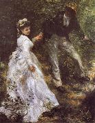 Pierre-Auguste Renoir The Walk oil painting artist